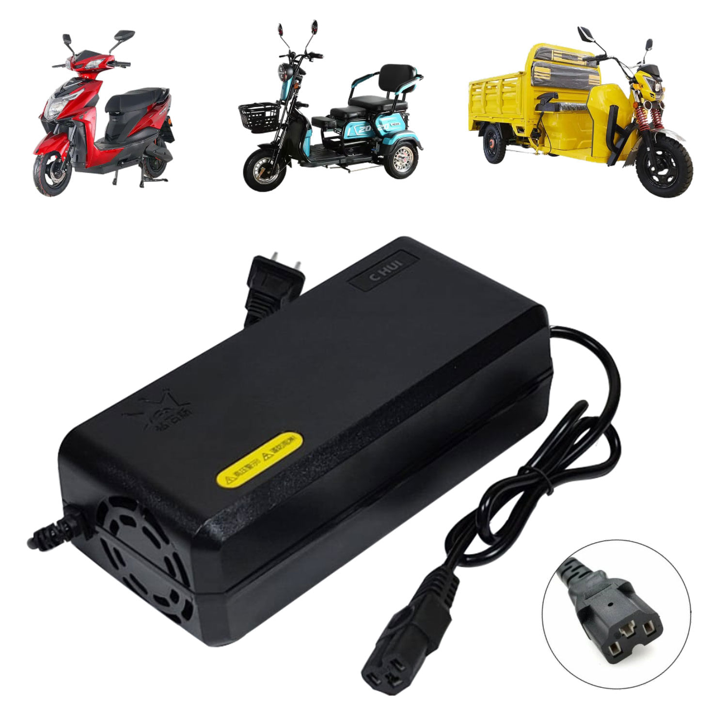 Cargador Para Moto Eléctrica 60V 45Ah con Batería Plomo Acido