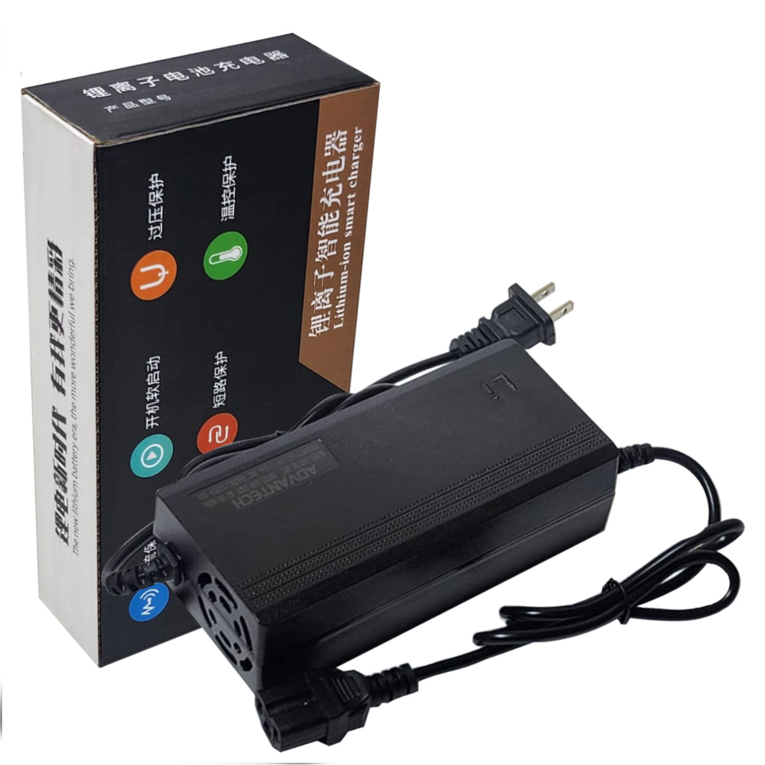 Cargador de 67.2V 2A Para Moto Eléctrica Citycoco con Batería de Litio de 60V