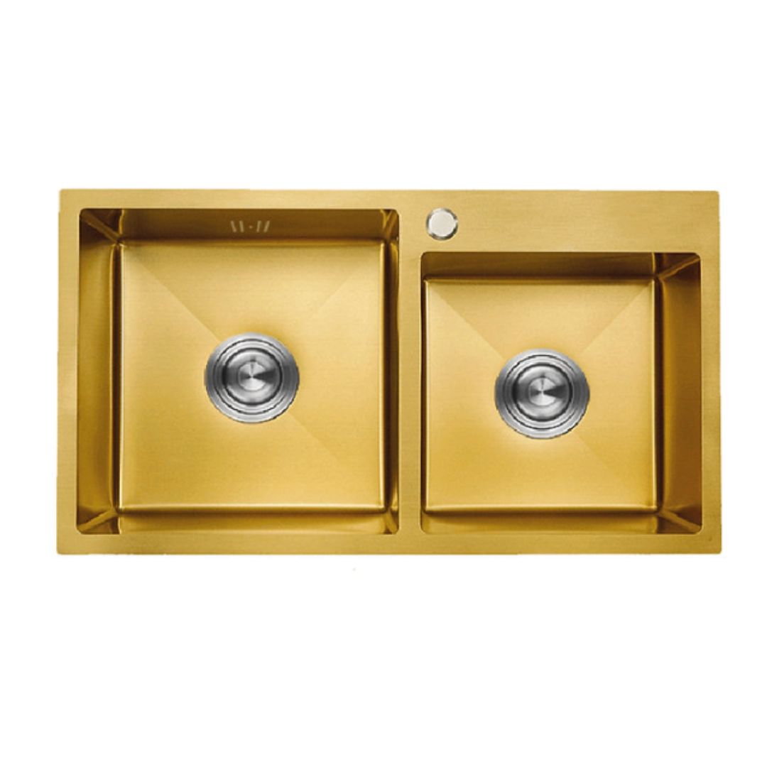 Lavadero de cocina 2 pozas Acero Dorado UD07-8245