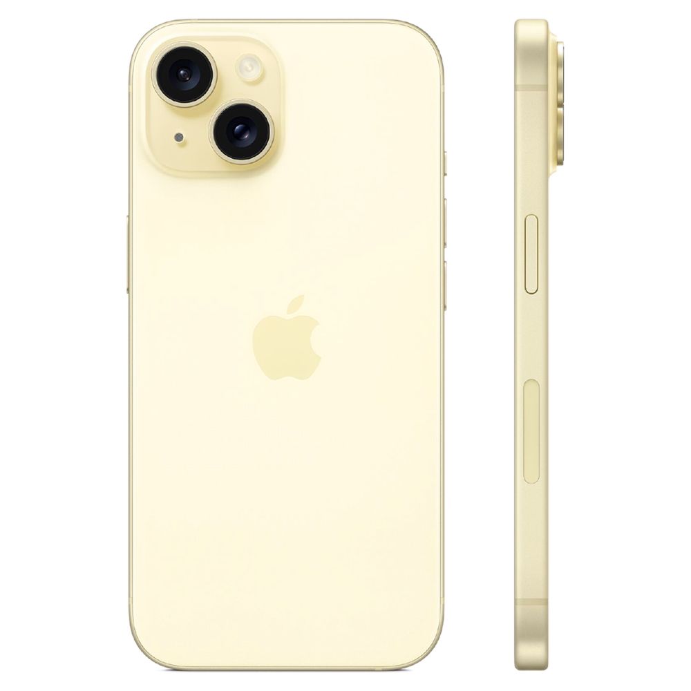 iPhone 15 eSIM 128GB - Yellow - Cargador Magsafe Original - Promart