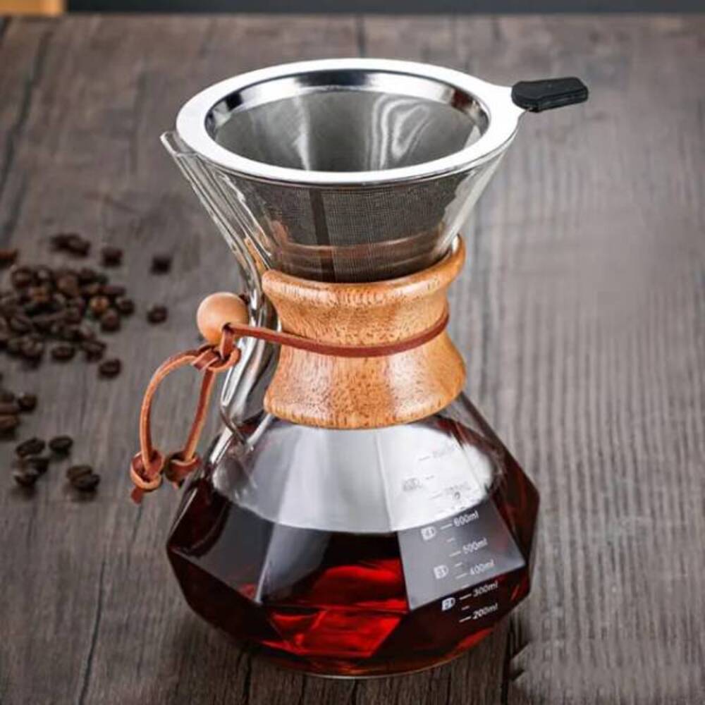 Cafetera V60 Con Dripper De Vidrio De 400 Ml - Coffee Depot