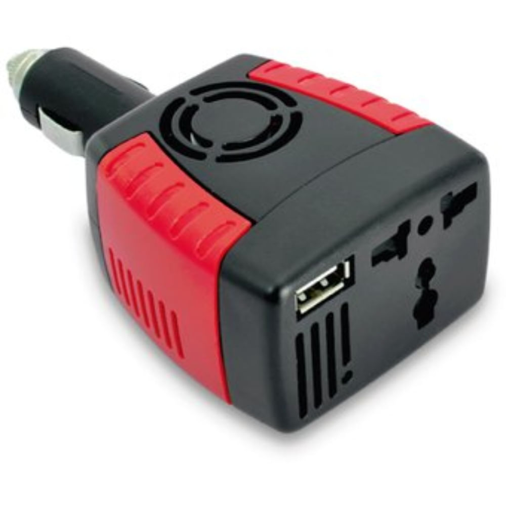 Inversor de Corriente para Auto de 12v a 220v USB 75w Cargador