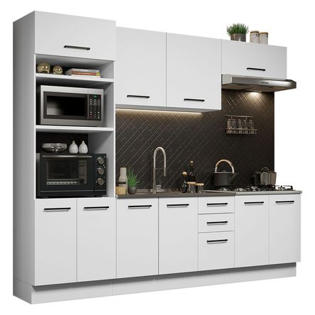 Mueble de Cocina Integral Agata 270cm Madesa 01 Mueble de Cocina Integral Agata 270cm Madesa 01