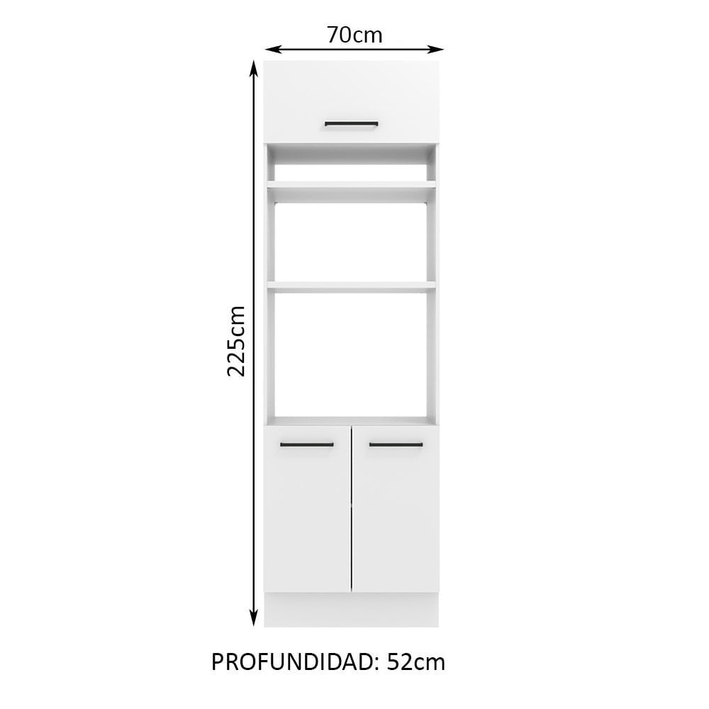 Mueble De Cocina Alacena Madesa Agata Sin Lavadero 270 Cm Gris - Promart