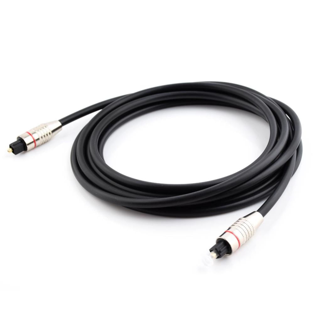 Cable Fibra Óptica De Audio 1M Negro
