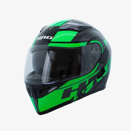 Casco Hro 3400 Dv Zilet Negro Verde L