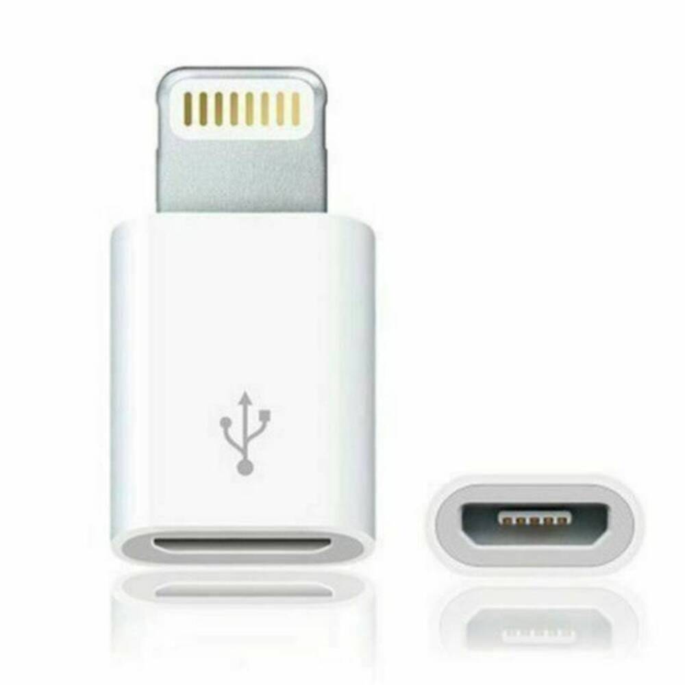 Adaptador Entrada V8 a Iphone Convertidor Micro USB A Iphone 8Pines Adaptador Entrada V8 a Iphone Convertidor Micro USB A Iphone 8Pines
