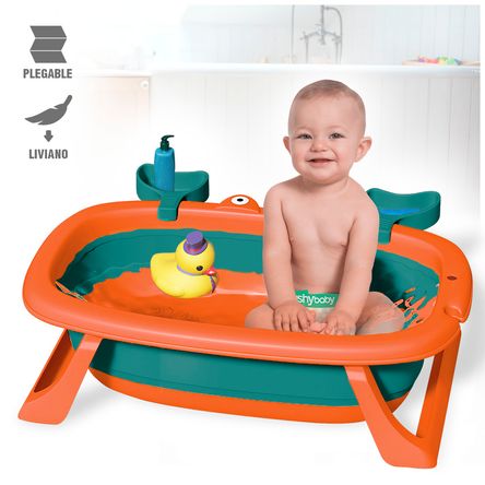 BABY ONE BAÑERA PLEGABLE ROJO - Comprar en PLANETA BB