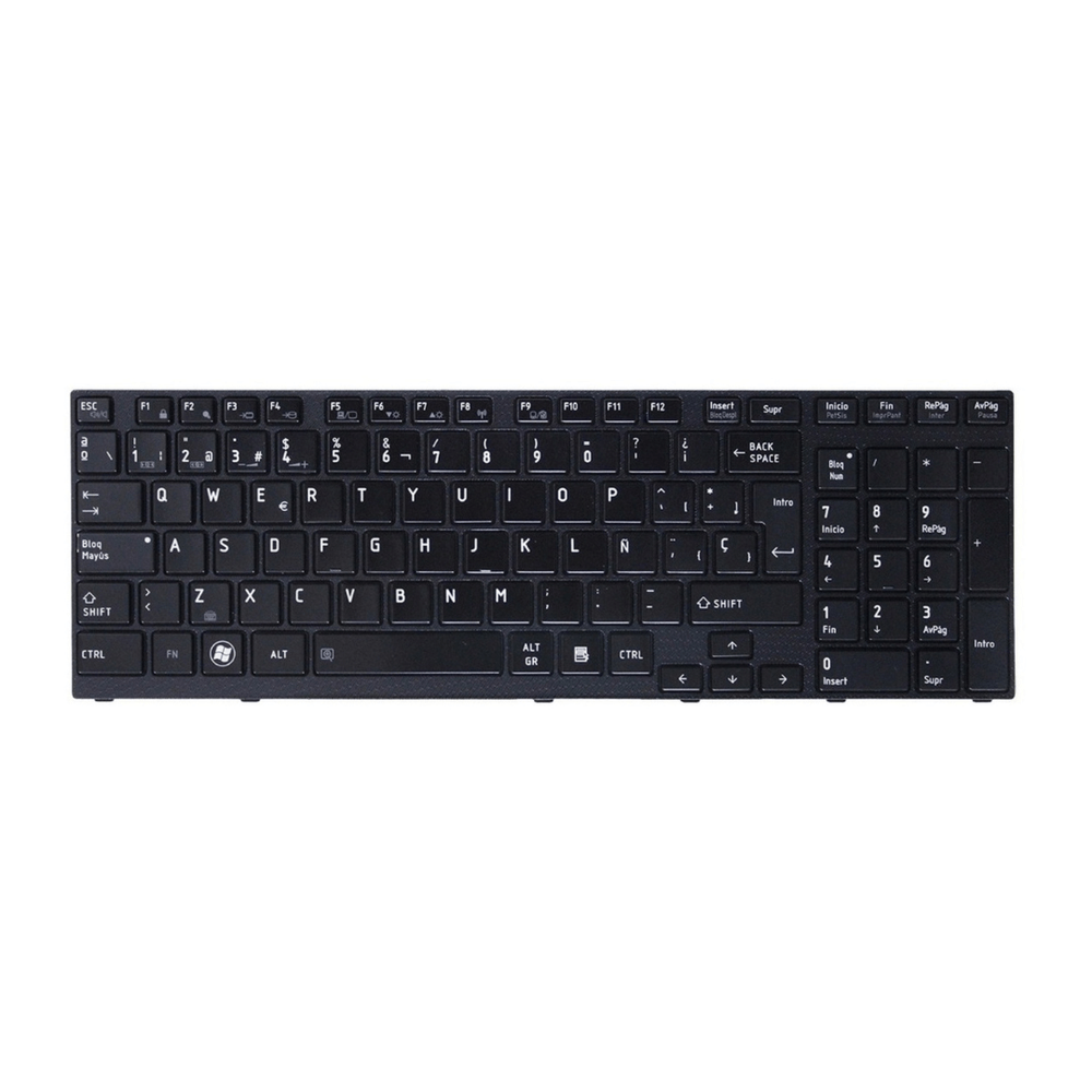 Teclado Compatible con Laptop Toshiba SATELITE A665 A660 A660D A665D Iluminado Teclado Compatible con Laptop Toshiba SATELITE A665 A660 A660D A665D Iluminado