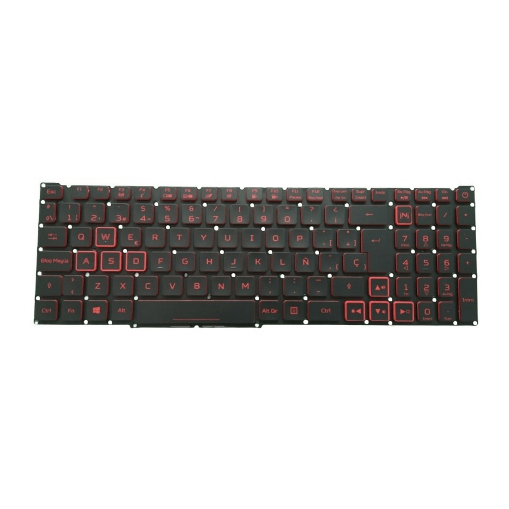Teclado Compatible con Laptop ACER NITRO 5 AN515-54-58MY NITRO 5 AN515-54 Iluminado Teclado Compatible con Laptop ACER NITRO 5 AN515-54-58MY NITRO 5 AN515-54 Iluminado