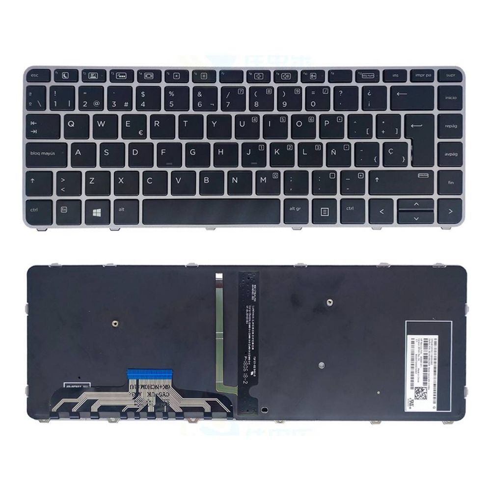 Tastiera Retroilluminata Per HP EliteBook Folio 1040 G3, Layout Spagnolo Latino