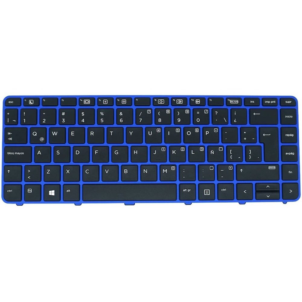 Teclado Compatible con Laptop Hp PROBOOK 440-G3 640-G2 640-G3 con Marco azul Teclado Compatible con Laptop Hp PROBOOK 440-G3 640-G2 640-G3 con Marco azul