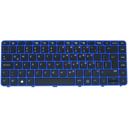 Teclado Compatible con Laptop Hp PROBOOK 440-G3 640-G2 640-G3 con Marco azul