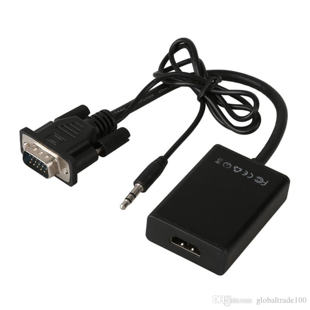 Convertidor Adaptador VGA a HDMI Glink Audio Digital HD 1080p