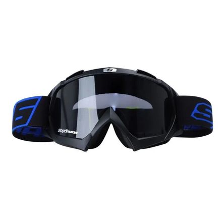 Gafas Shaft Cross Sh-16 Evo Negro Azul Visor Humo Elite Professional