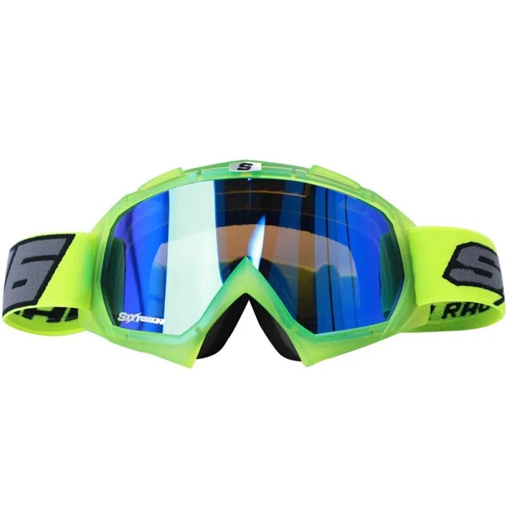 Gafas Shaft Cross Sh-16 Evo Amarillo Visor Irid Azul