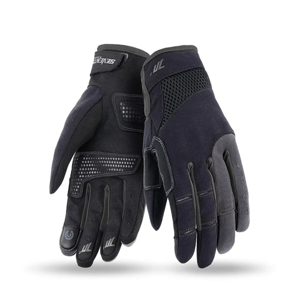 Guantes Seventy Sd-C50 Verano Urban Mujer Negro Gris S