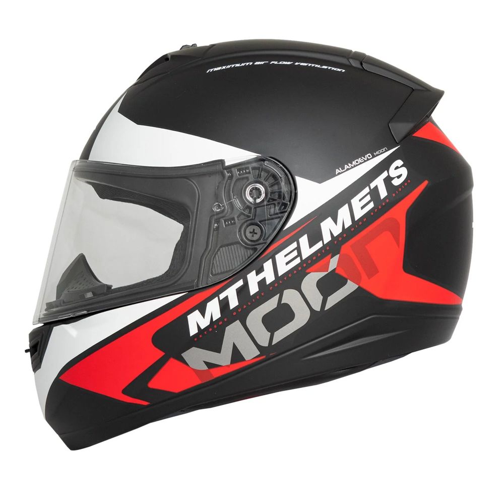 Casco Mt Helmets Alamo Evo Moon Rojo Mate L Promart