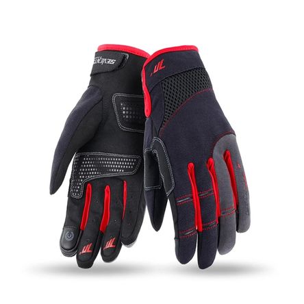 Guantes Seventy Sd-C48 Verano Urban Hombre  Negro Rojo Xl SEVENTY DEGREES