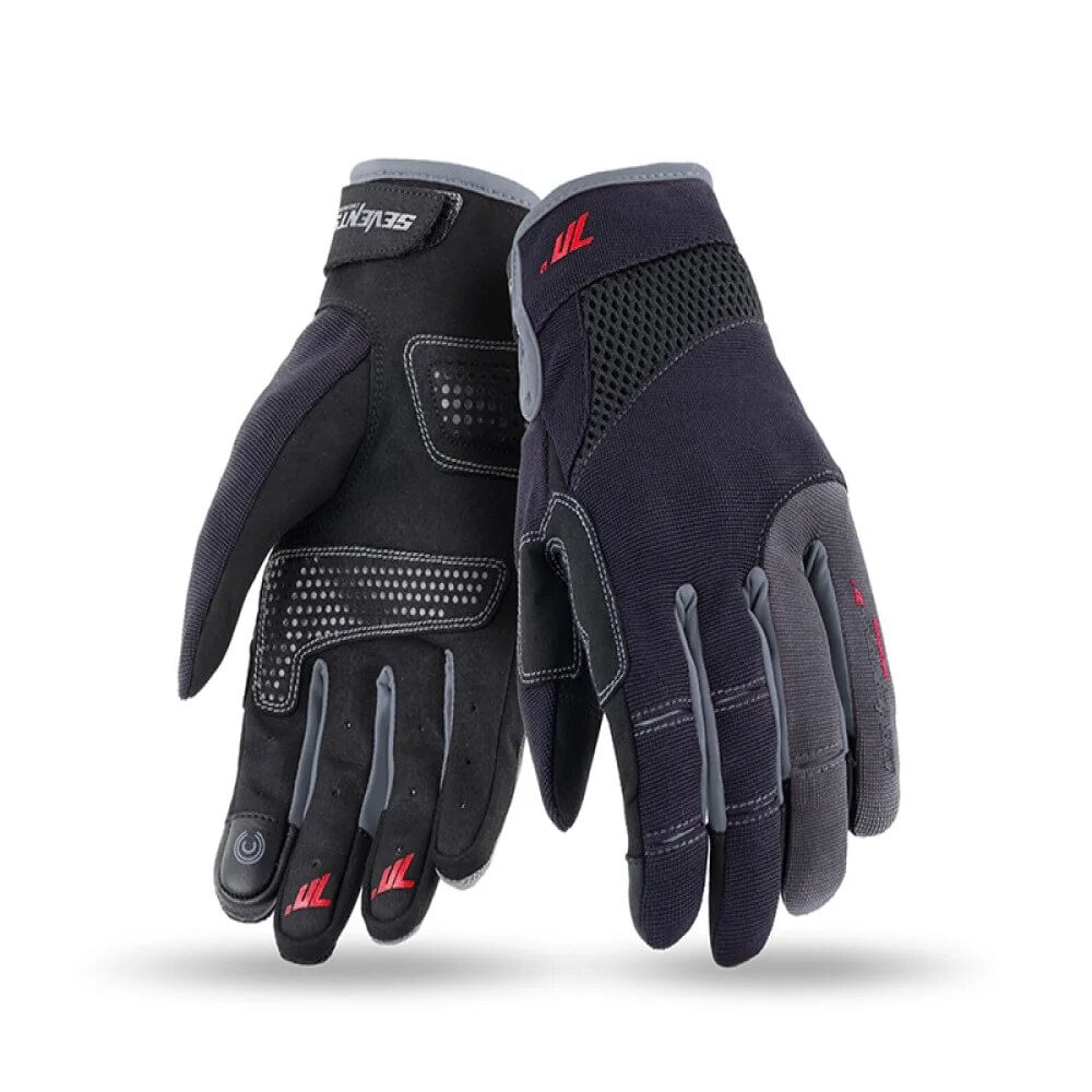 Guantes Seventy Sd-C48 Verano Urban Hombre Negro Gris L