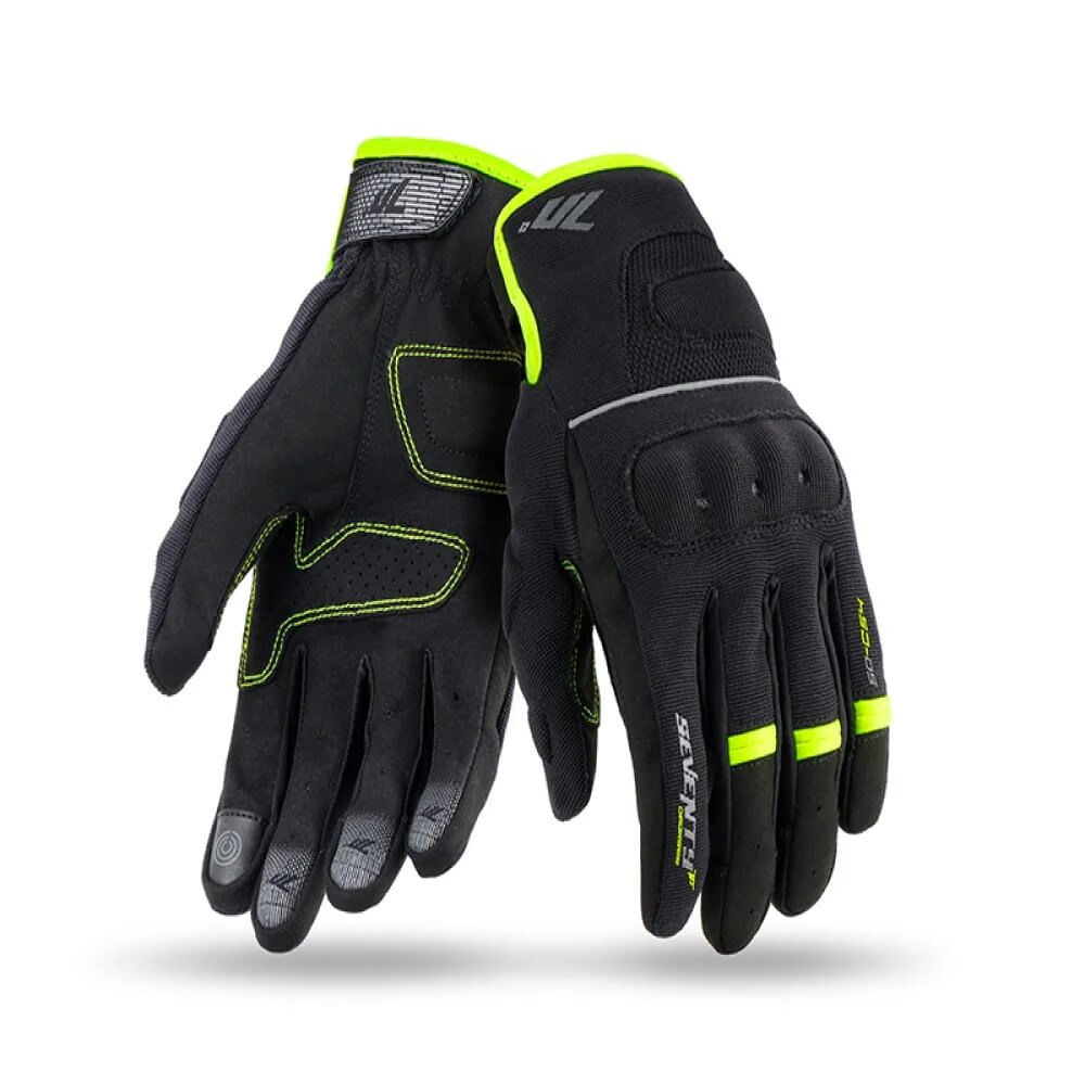 Guantes Seventy Sd-C54 Verano Urban Hombre  Negro Amarillo L