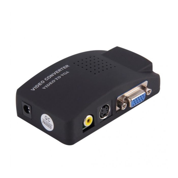 Adaptador Conversor De RCA S-Video a VGA Conver Promart