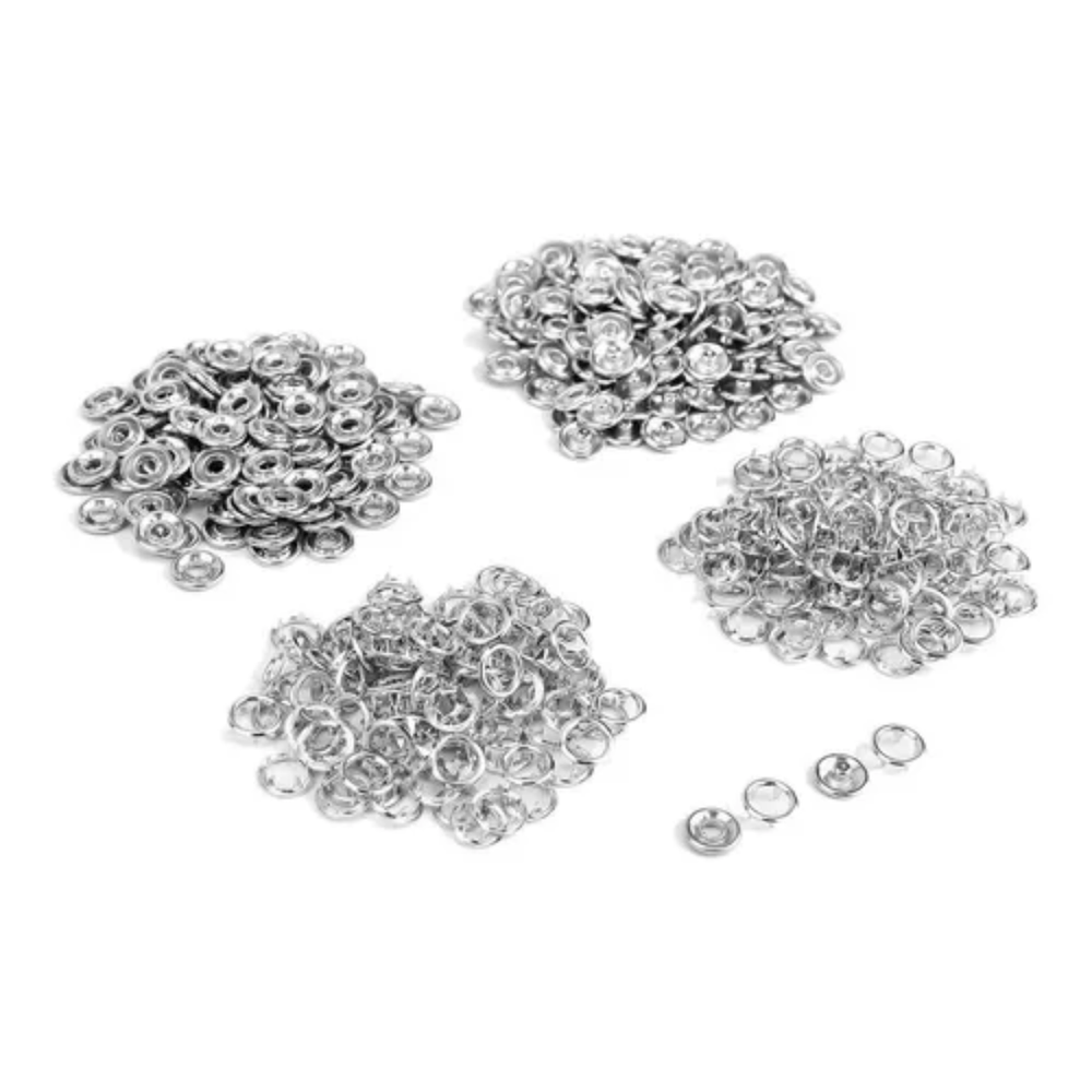 Broche R15 Metal Botones Presión por 1000 Und para Body Ropas de bebé Broche R15 Metal Botones Presión por 1000 Und para Body Ropas de bebé