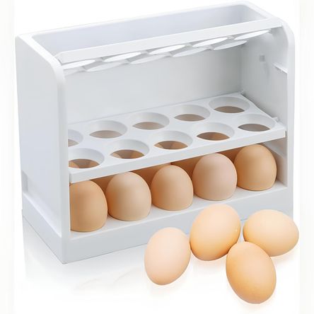 Porta Huevos Organizador de Huevo para 30 Unidades
