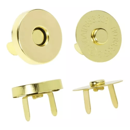 Broche Magnético Imantado Dorado Botón con Imán por 100 Piezas Broche Magnético Imantado Dorado Botón con Imán por 100 Piezas