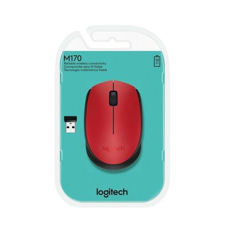 Mouse Logitech M170 Rojo