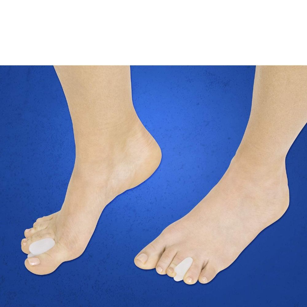 Par Separador Silicona Protector del Dedos Pie Hallux Valgus - Promart