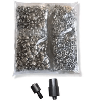 1000 Remaches 9mm para Lanyard Ropa Cuero Tela Más Juego de Troquel