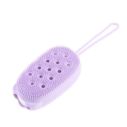 Esponja Cepillo Relajante para Ducha Baño de Silicona Morado Esponja Cepillo Relajante para Ducha Baño de Silicona Morado