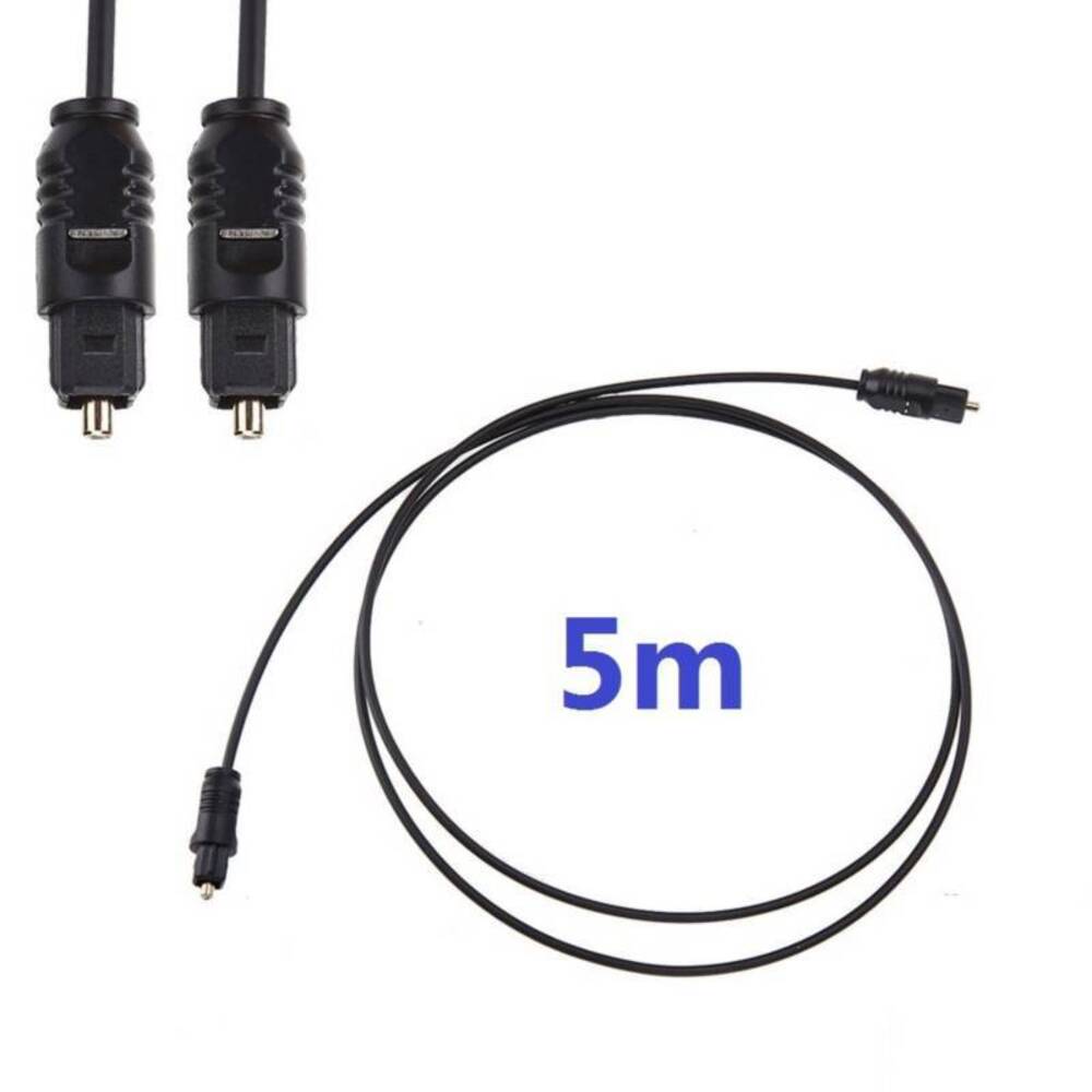 Cable Audio Digital Fibra Óptica 5m metros Macho para DVD PS4 Xbox 360 Cable Audio Digital Fibra Óptica 5m metros Macho para DVD PS4 Xbox 360