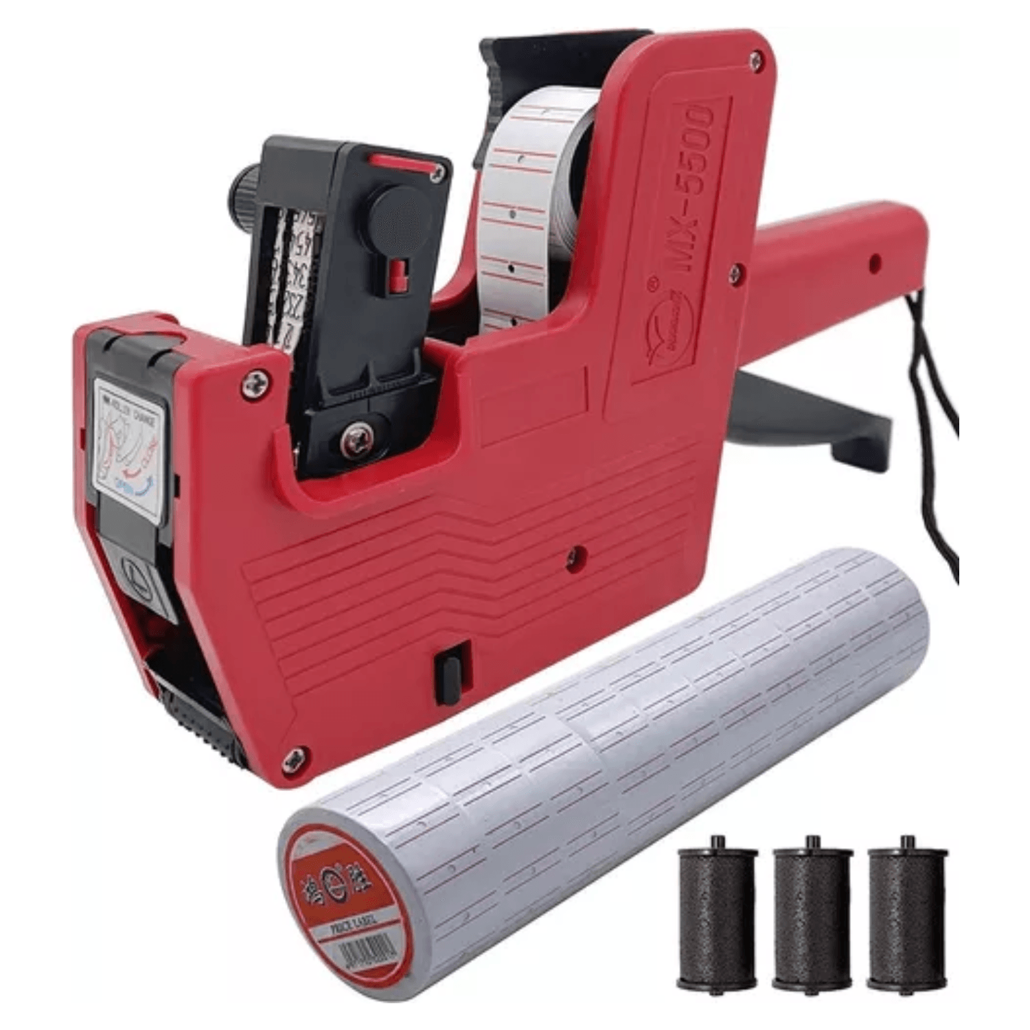 Etiquetadora Mx5500 Pistola de Precio Más 5000 Etiquetas con 3 Tintes