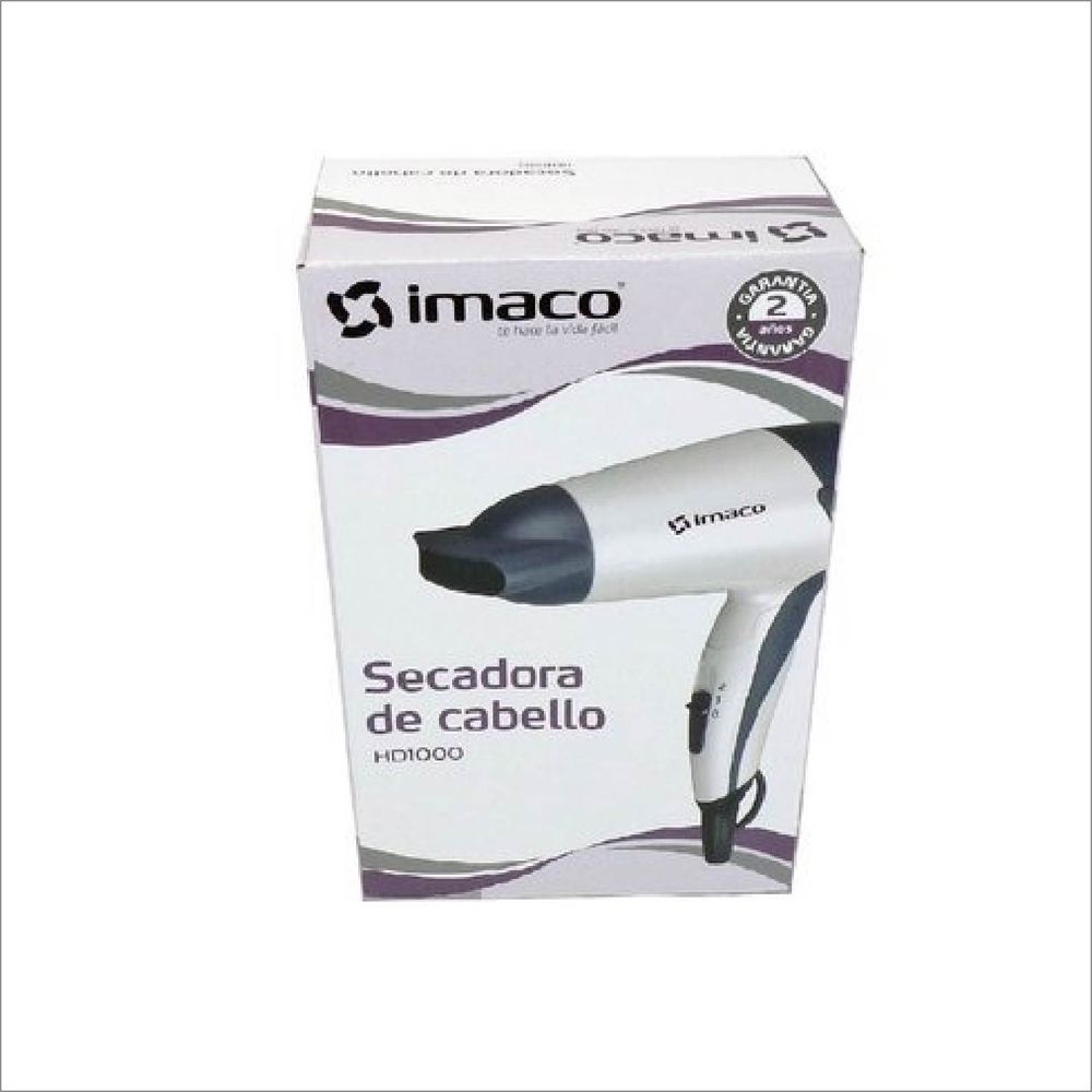 Secadora de cabello IMACO HD1850 - Blanco Secadora de cabello IMACO HD1850 - Blanco