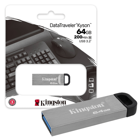 Memoria USB 64GB Kingston Kyson Metal