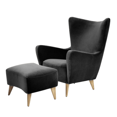 Sillon Natos Banqueta Negro Hys Hogar & Espacios