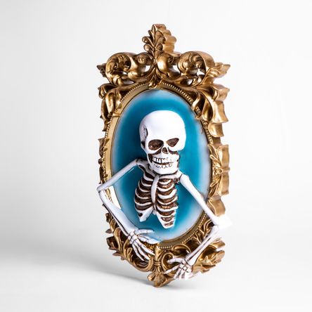 Espejo Reflejo Esqueleto 37x22 cm Resina Frank & Mortis Halloween