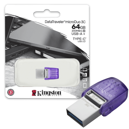 Memoria USB DUO Kingston 64GB