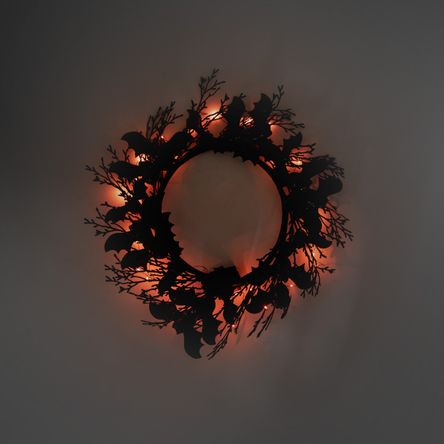 Adorno Puerta Murcielagos Led Naranjo Halloween Frank & Mortis 56x56 cm Adorno Puerta Murcielagos Led Naranjo Halloween Frank & Mortis 56x56 cm