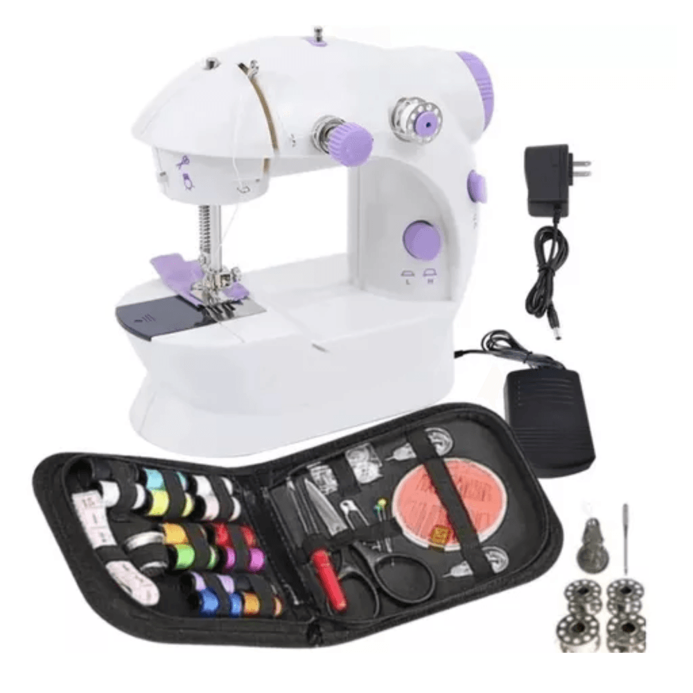 Mini Máquina de Coser Portátil Más Kit de Costura Hilos Ideal para Principiantes Regalo Mini Máquina de Coser Portátil Más Kit de Costura Hilos Ideal para Principiantes Regalo