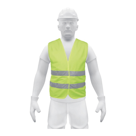 Chaleco de seguridad verde con cintas de alta visibilidad Truper 14425 Chaleco de seguridad verde con cintas de alta visibilidad Truper 14425