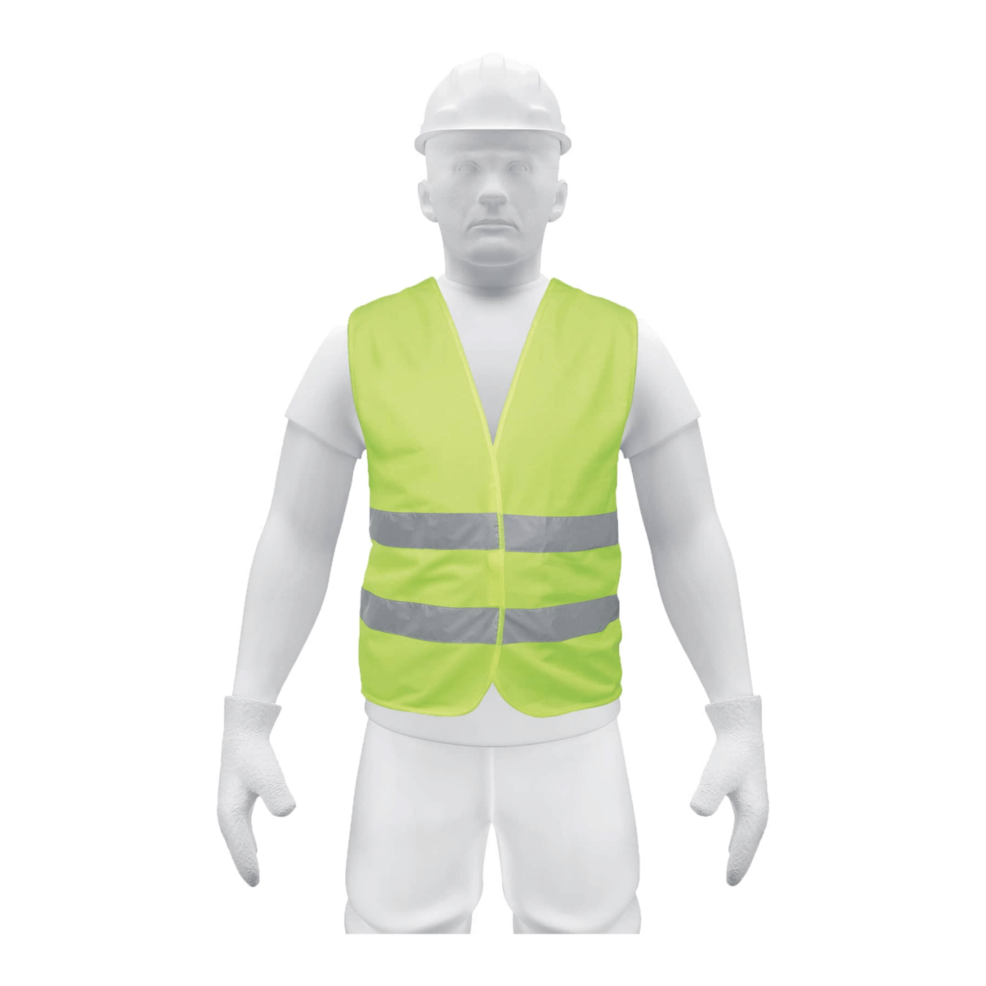 Chaleco de seguridad verde con cintas de alta visibilidad Truper 14425