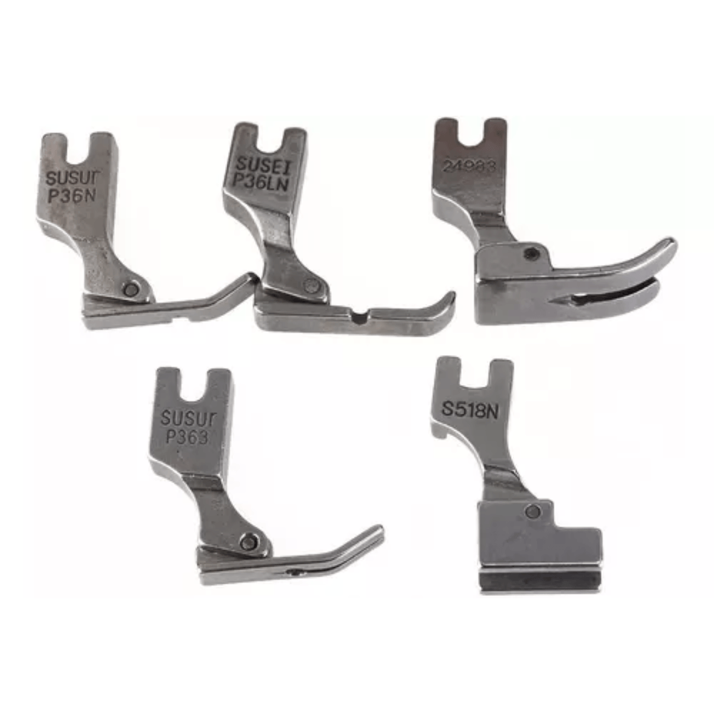 5 Patitas Prensatela de Cierre para Maquina de Cocer Recta Industrial 5 Patitas Prensatela de Cierre para Maquina de Cocer Recta Industrial