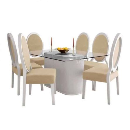 Comedor 6 Sillas Besan Blanco Hys Hogar & Espacios