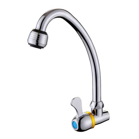 Llave de Cocina A La Pared Qori R-01 Cromada Rumi Llave de Cocina A La Pared Qori R-01 Cromada Rumi