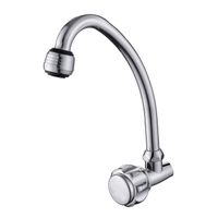 Llave de Cocina A La Pared Qori R-03 Cromada Rumi
