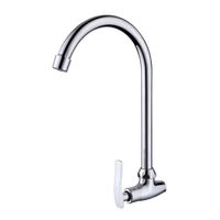 Llave Para Lavadero A La Pared Vlt R-02 Cromada Rumi