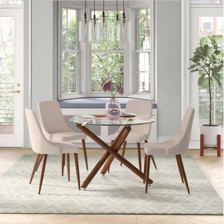 Comedor 4 Sillas Kitiz Beige Hys Hogar & Espacios